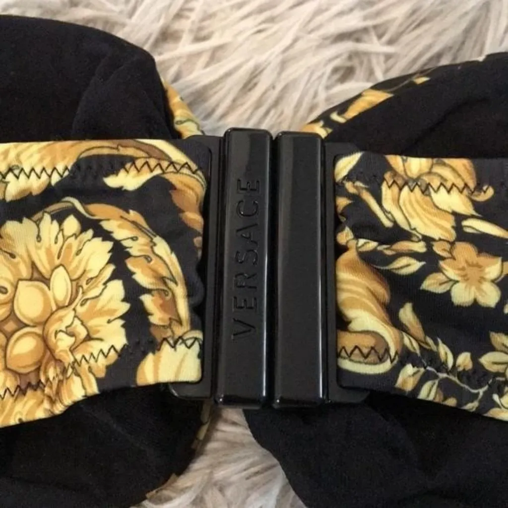 New Authentic Versace Women’s Barocco Printed Bikini Top Size 2 - Image 6