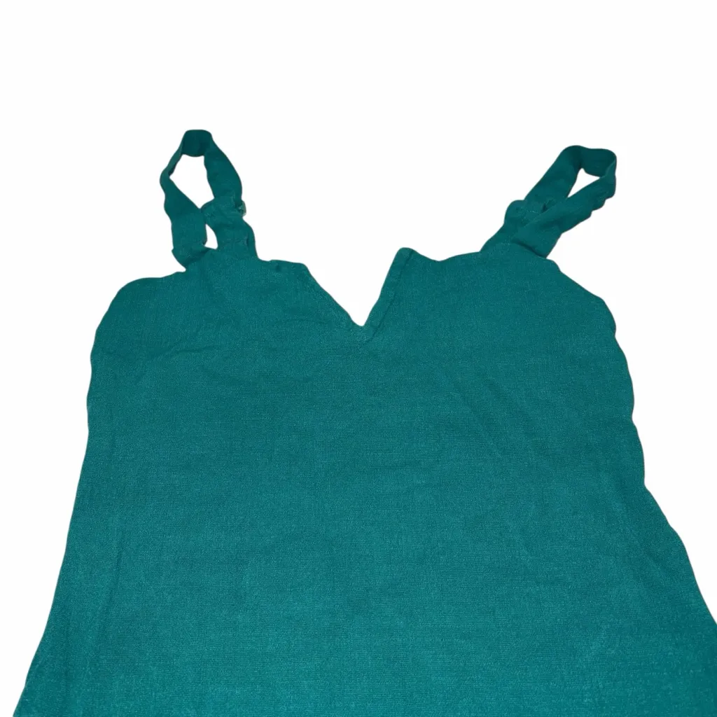 Free People Emerald Green Pippa V Wire Thong Bodysuit size Small - Image 5