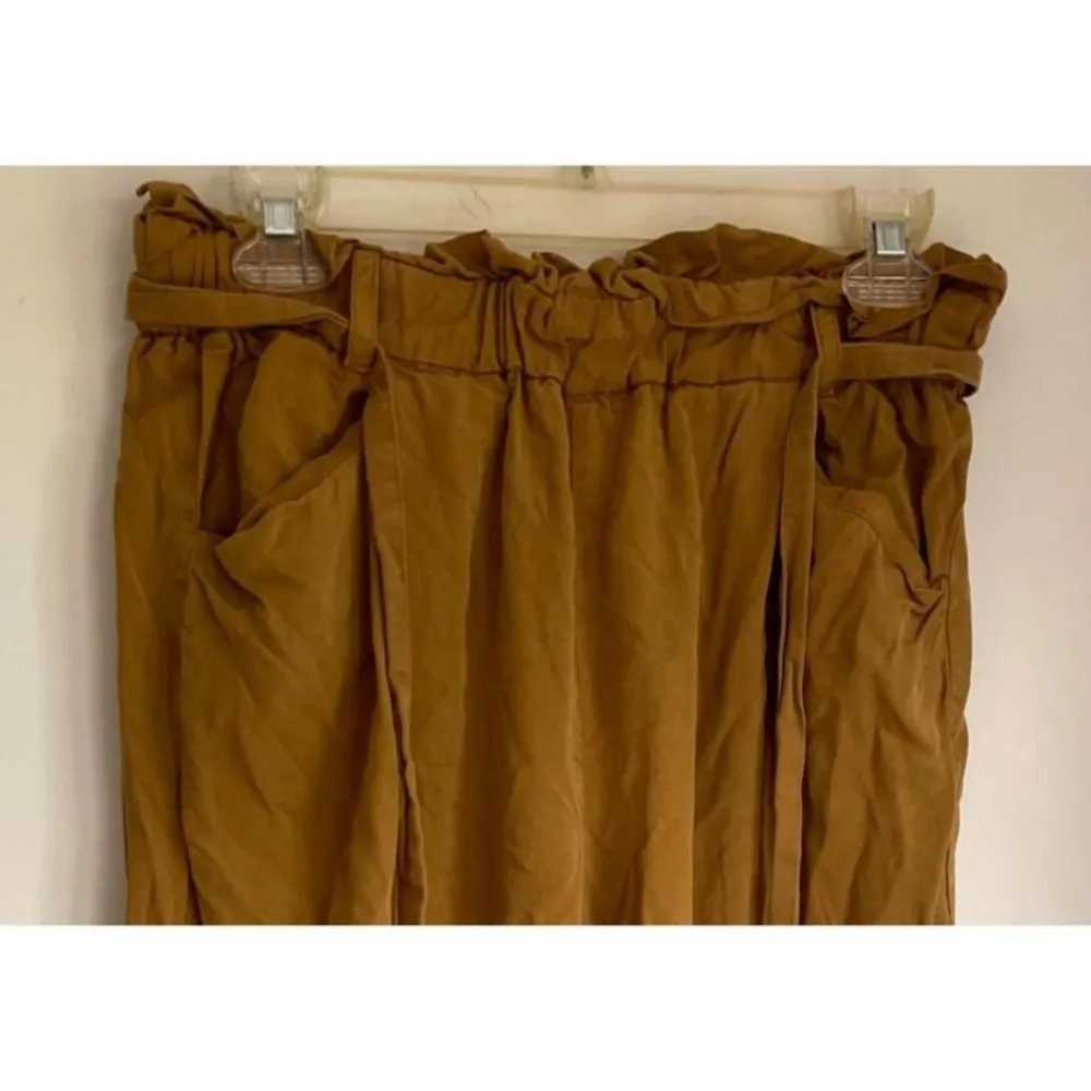 Thread & Supply 100% lyocell Cuffed Pants Womens L Tan Size L - Image 2