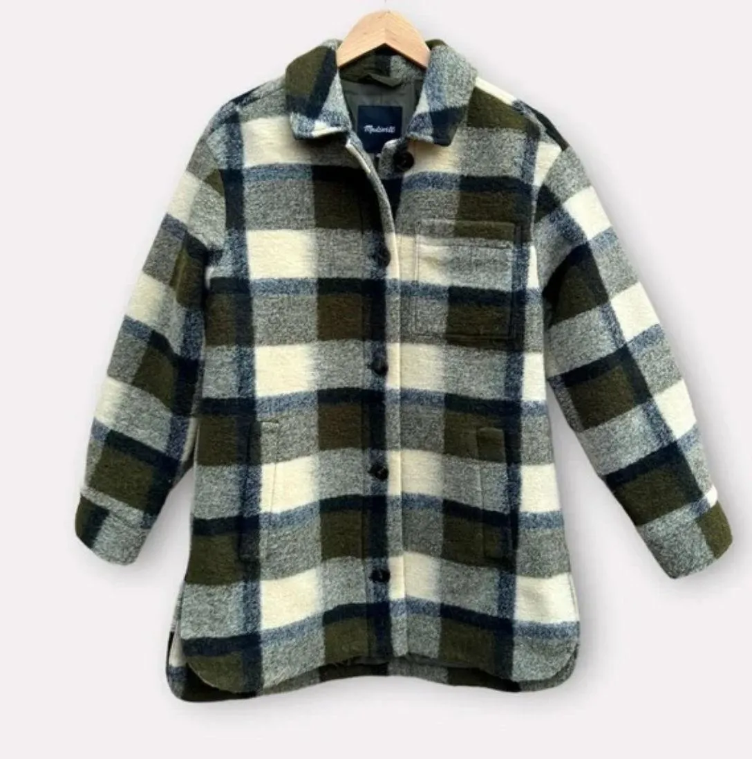 Belrose Plaid Wool Blend Shirt Jacket - Image 2