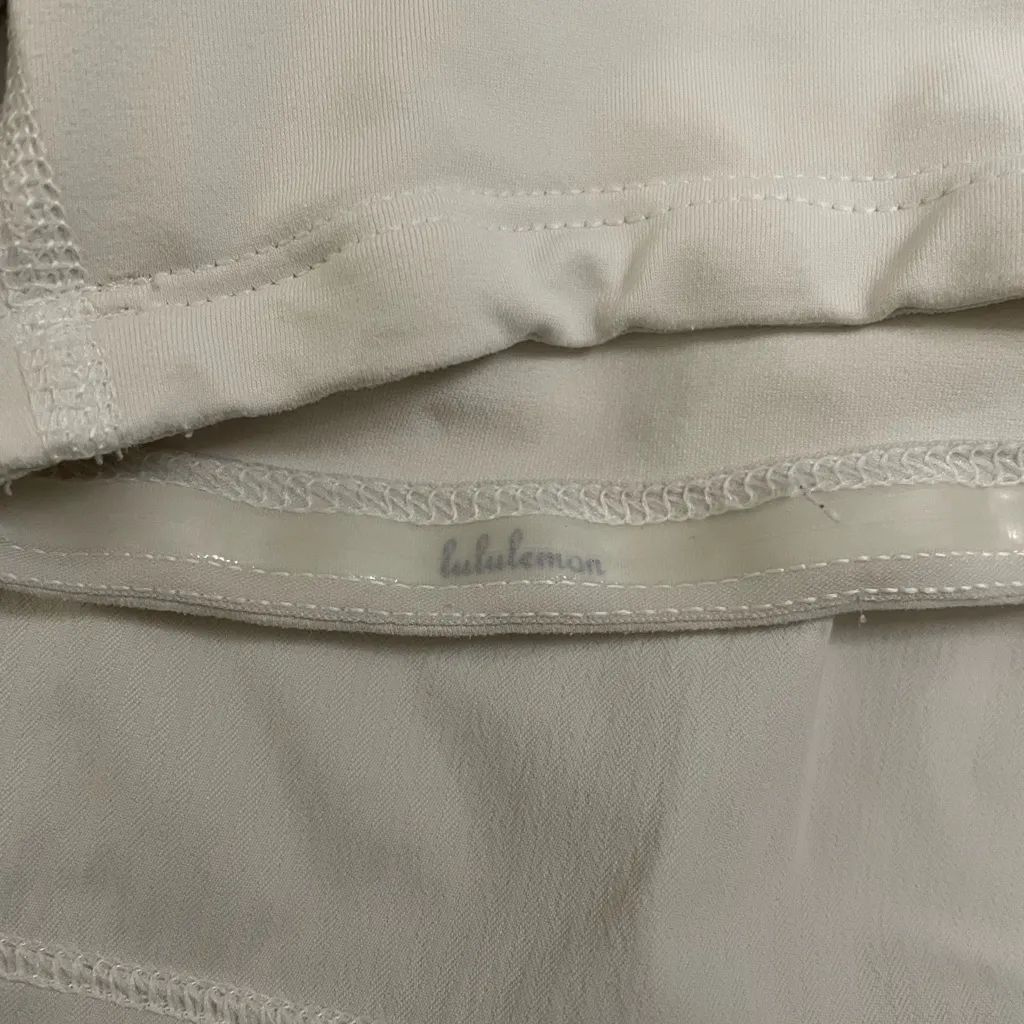 Lululemon Pace Rival Tennis Skirt White Grey Size 6 - Image 10