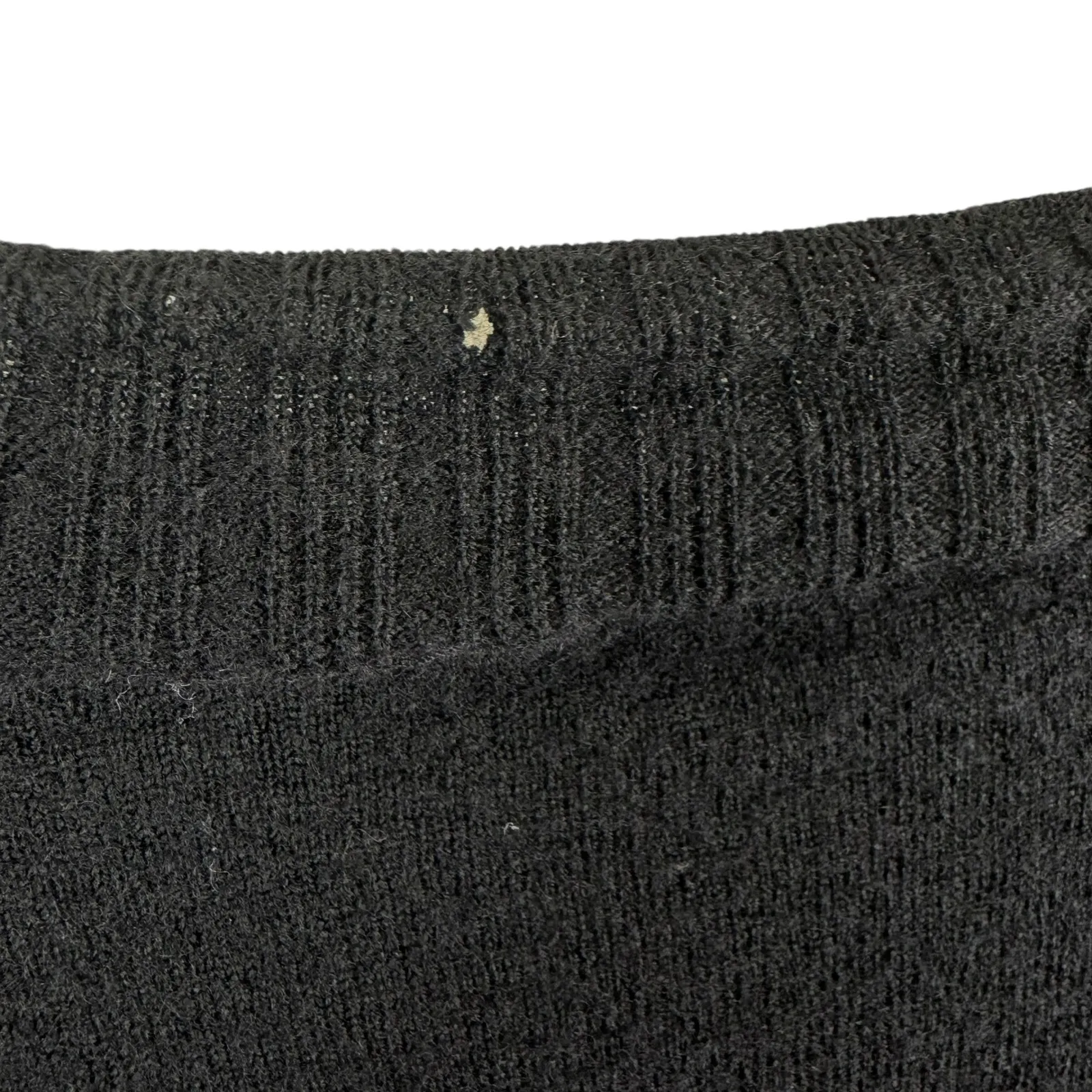 Semantiks Merino Wool Black Button Front V - Image 3
