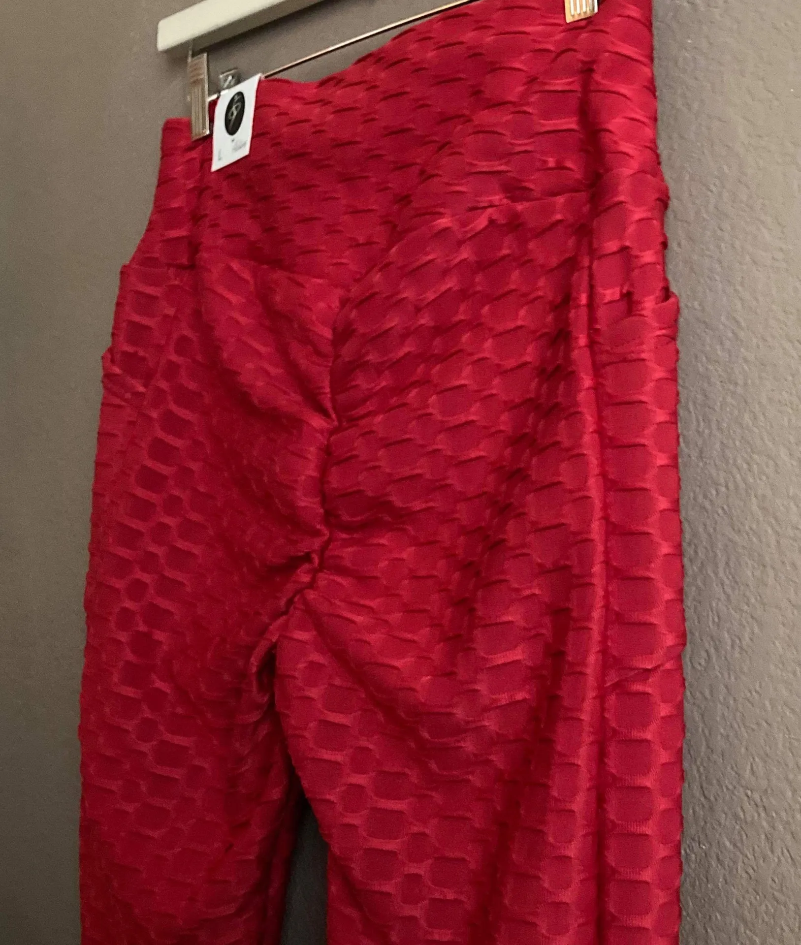 Women's Yoga Workout Leggings Pants Booty Scrunch Butt Ruched Sliming Tights Tik Tok Leggings Size L - Image 9