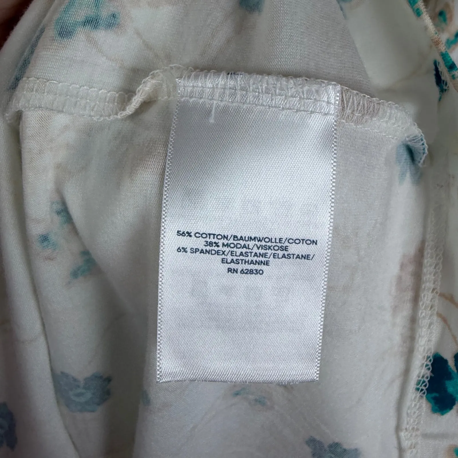 NWT Lands End Floral Tiered Top Size 3X Lightweight Peplum Cottage Boho Comfy - Image 8