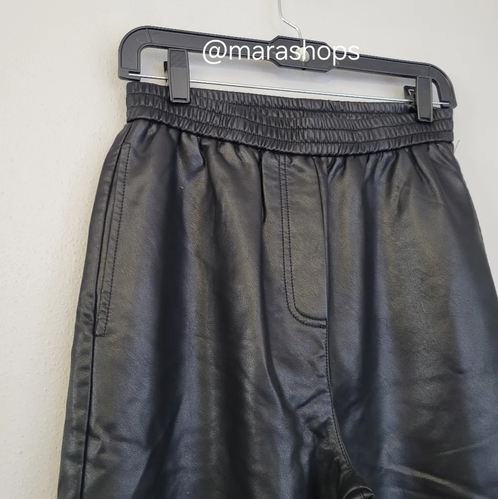 The Range Plush Leather Wide Leg Pant - Image 4