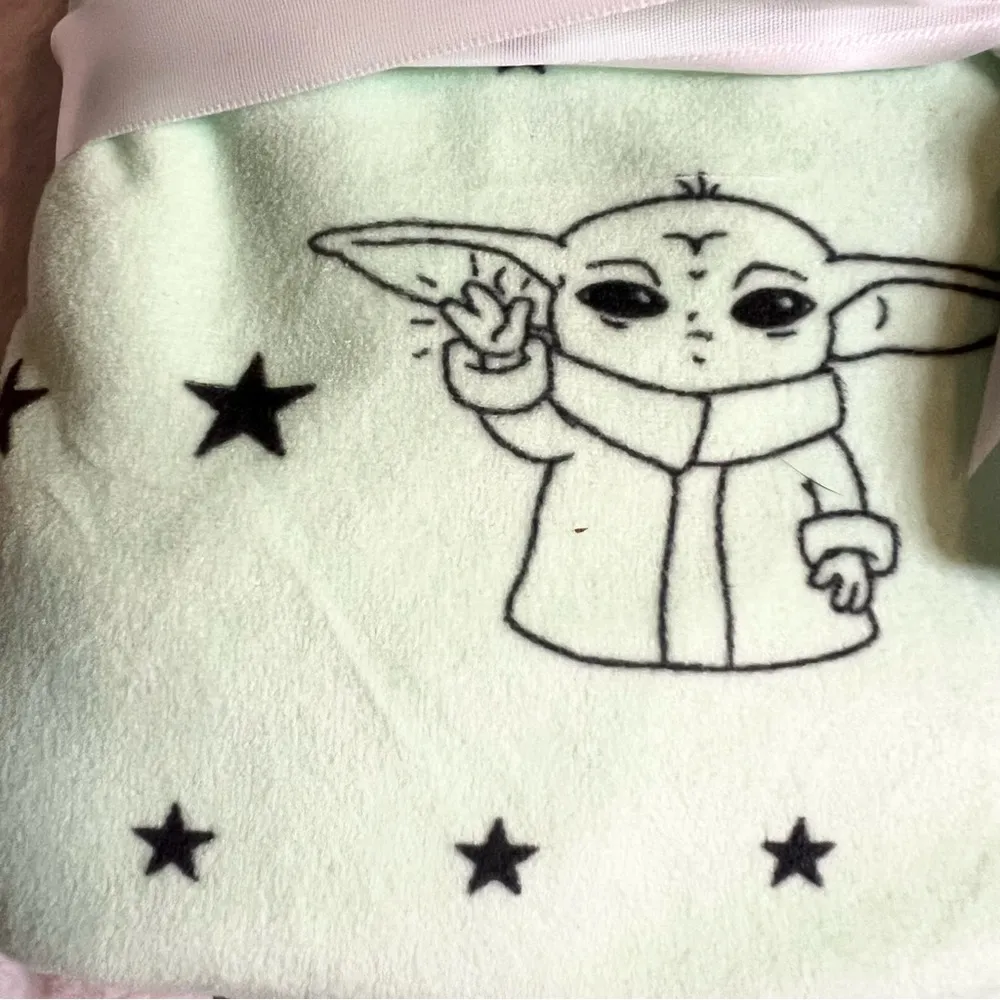 NWT Star Wars Mandalorian Grogu Baby Yoda Pajama Pants Set 2-Piece Size Small - Image 6