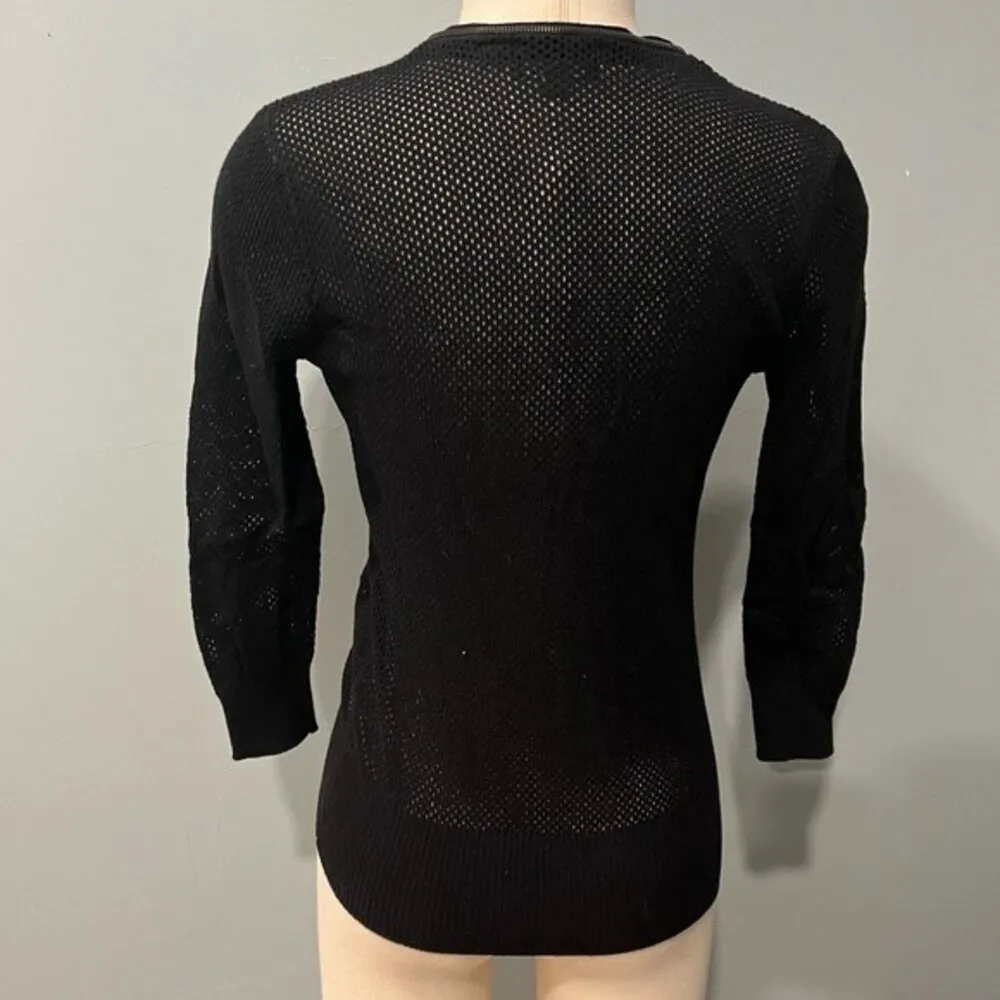 McQ Alexander McQueen x Target Mesh Cardigan in Black Size XS - Image 4