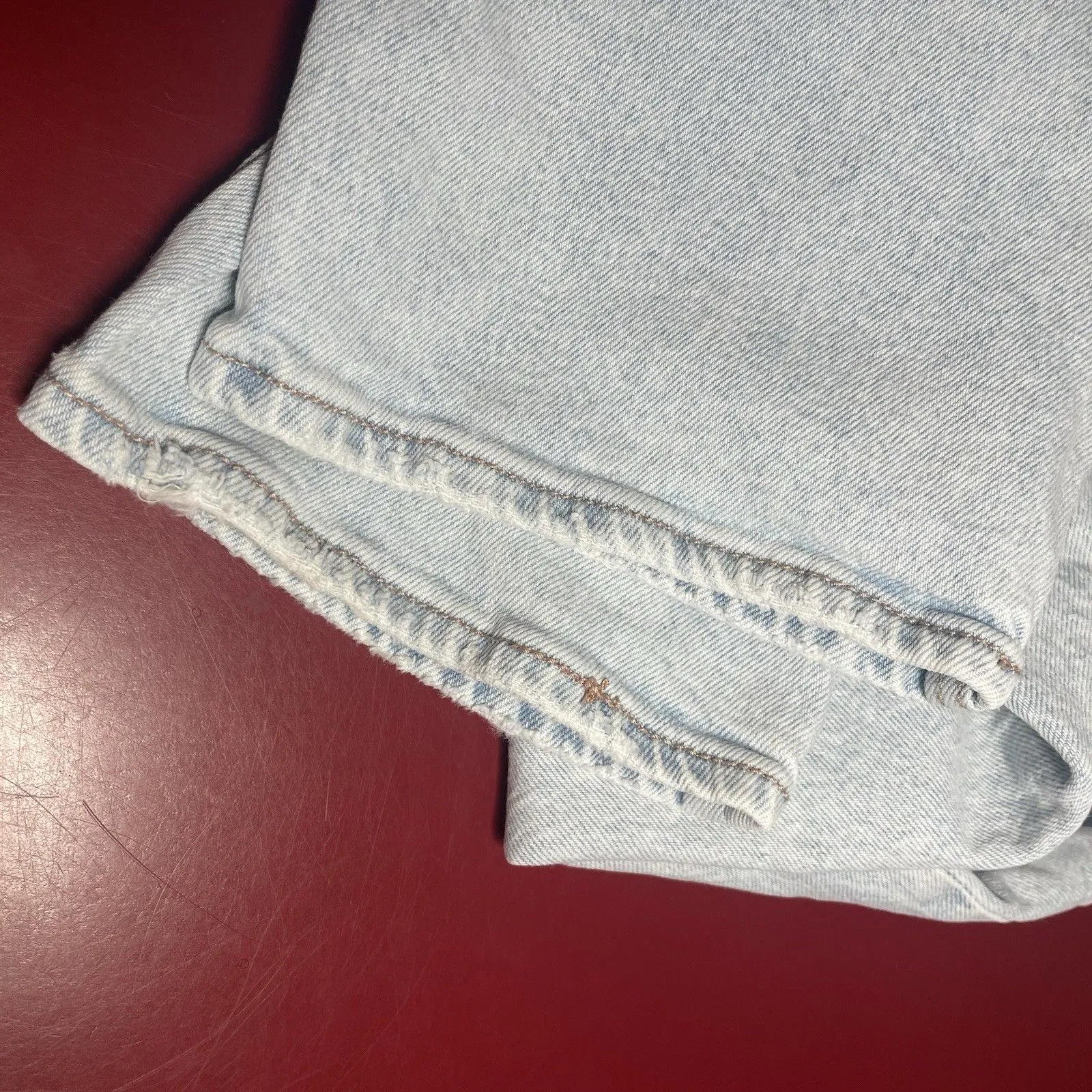 American Eagle Strigid Jeans Womens 4 High Rise Baggy Straight Mom Y2K Inspired - Image 7