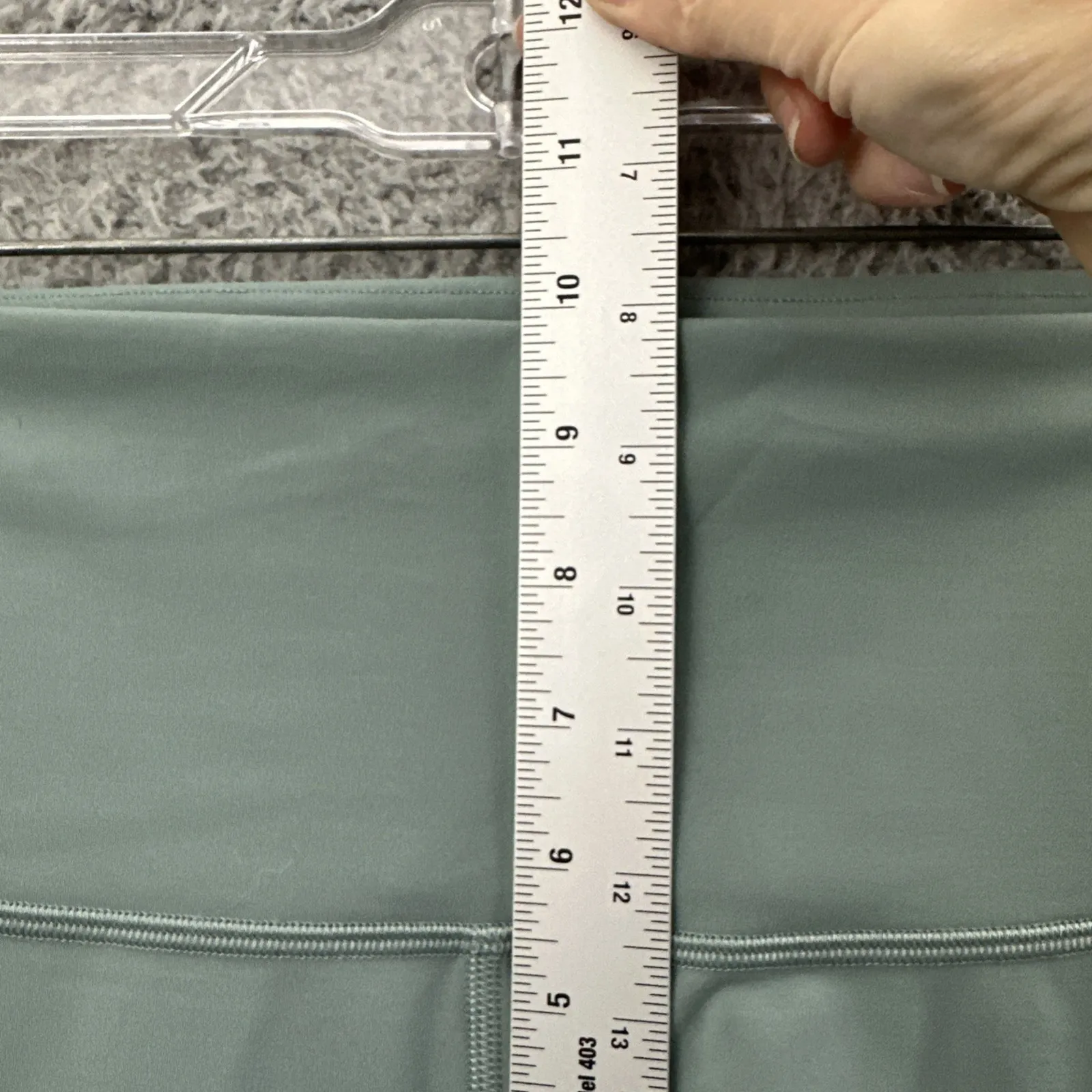 Lululemon Wunder Train Contour Fit High Rise Shorts 8" Misty Glade Biker Women 8 - Image 8