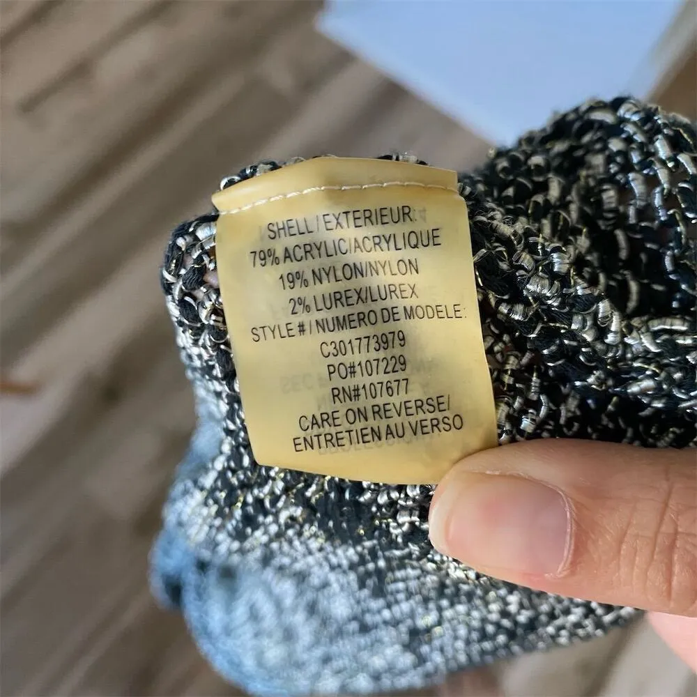 Alice + Olivia Women's multicolored metallic Pullover Sweater Size S Long Sleeve - Image 6