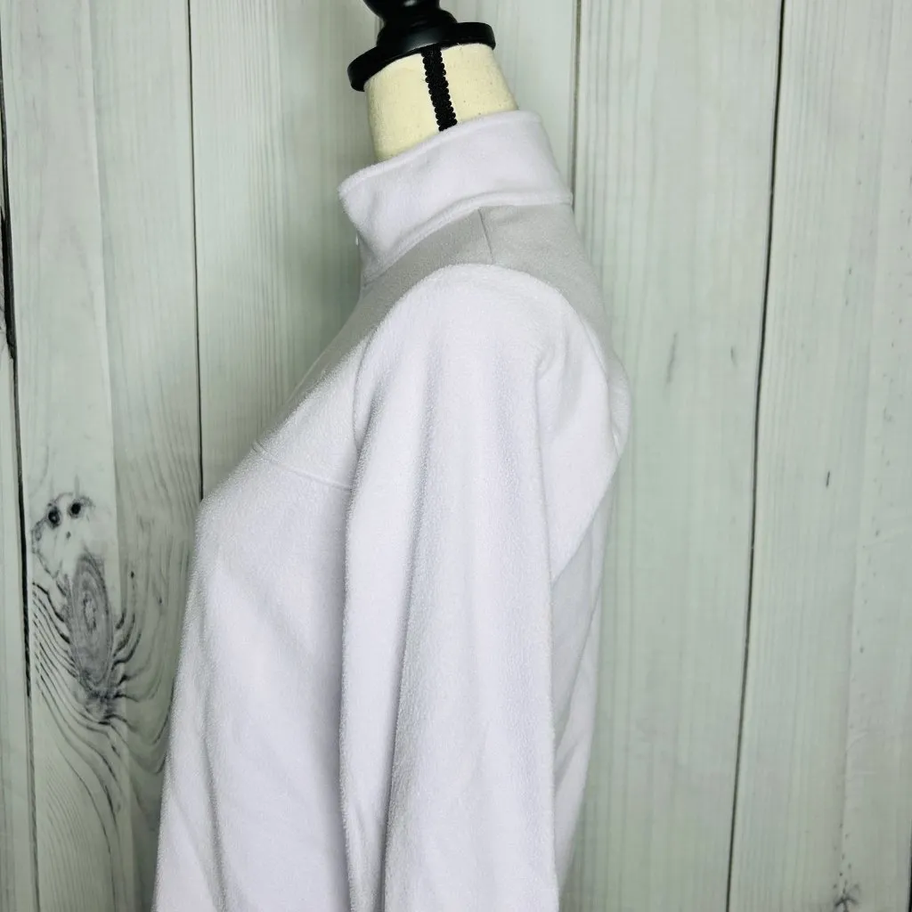 North Face Sweatshirt Womens Sz S Light Purple Fleece 1/4 Zip Pullover Outdoor - Image 5