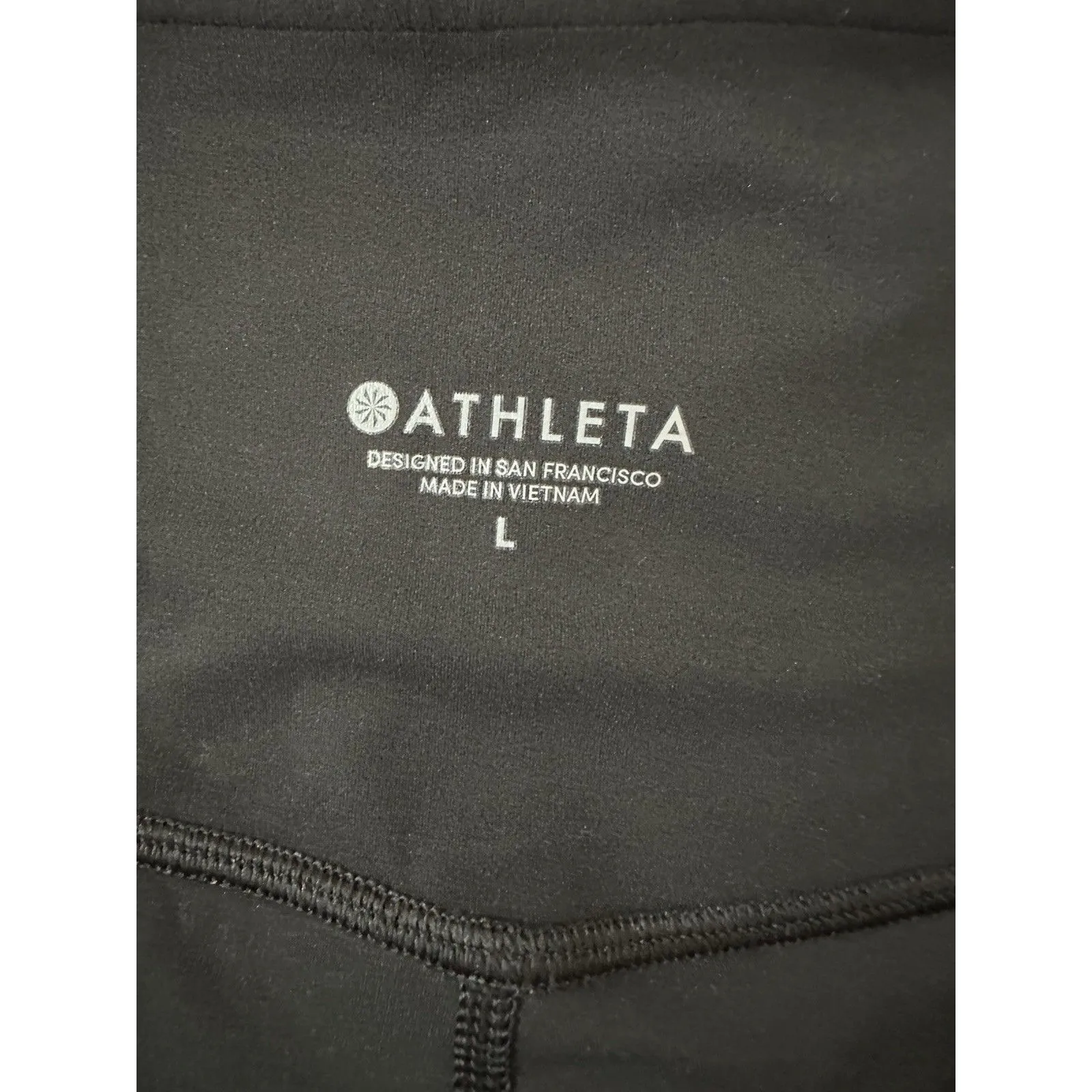 NWT Athleta Barre Kick Flare Pant  size L Powervita In Black $79 - Image 6