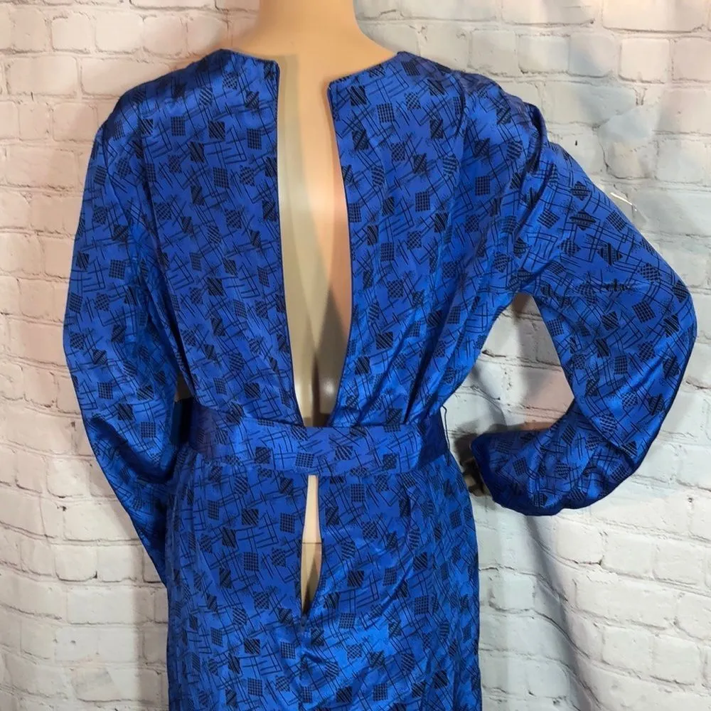 Vintage Henry Lee 2 Piece Belted Geometric Print Dress & Jacket 12 - Image 7