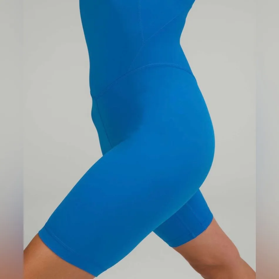 Lululemon Align Onesie 8” Poolside Blue Nulu Buttery Soft Built-In Bra Size 6 - Image 3