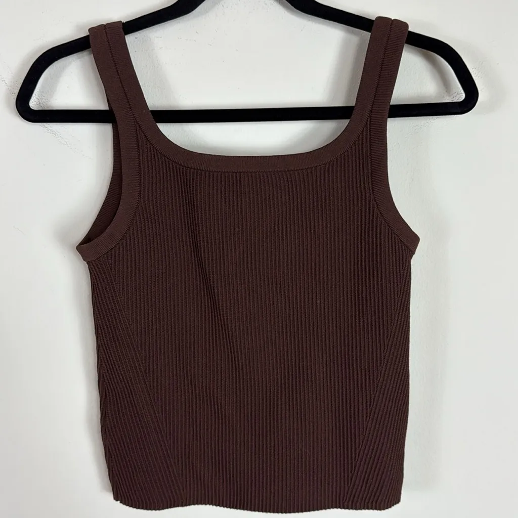 CUTS Coreflex Ribbed Cropped Tank‎ in Sierra Size Large - Image 7