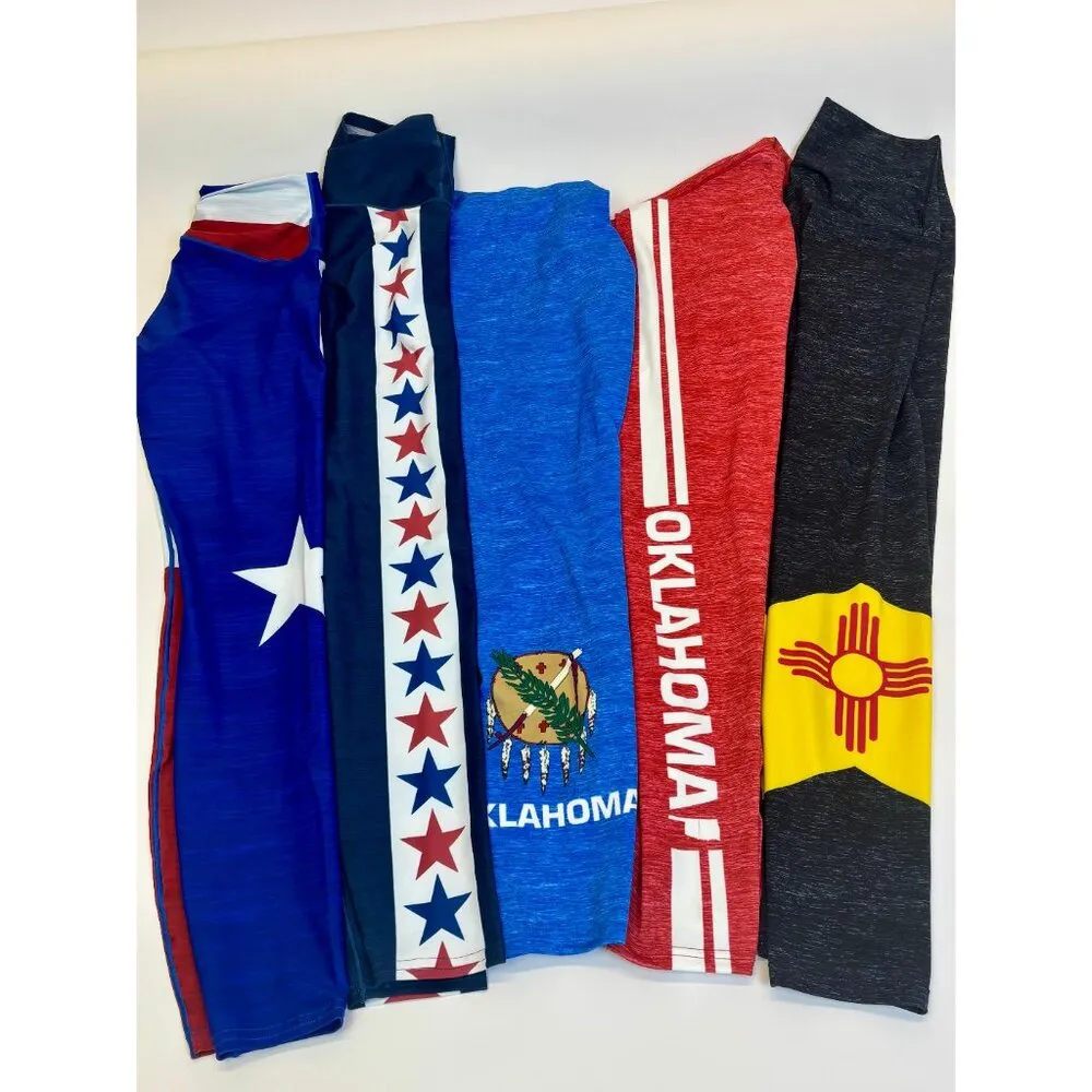 Oklahoma State Pride Red Yoga Pants Size undefined - Image 3