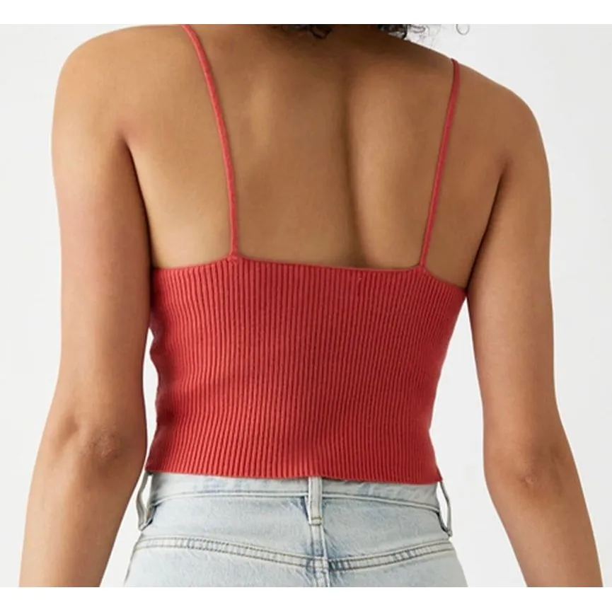 Pacsun Lace bow detail crop Top knit - Image 3