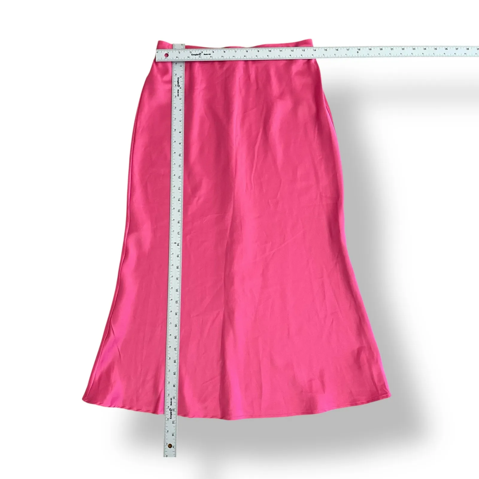 Pants‎ Store Satin Midi Skirt Womens Size L Pink Party Boho Size L - Image 3