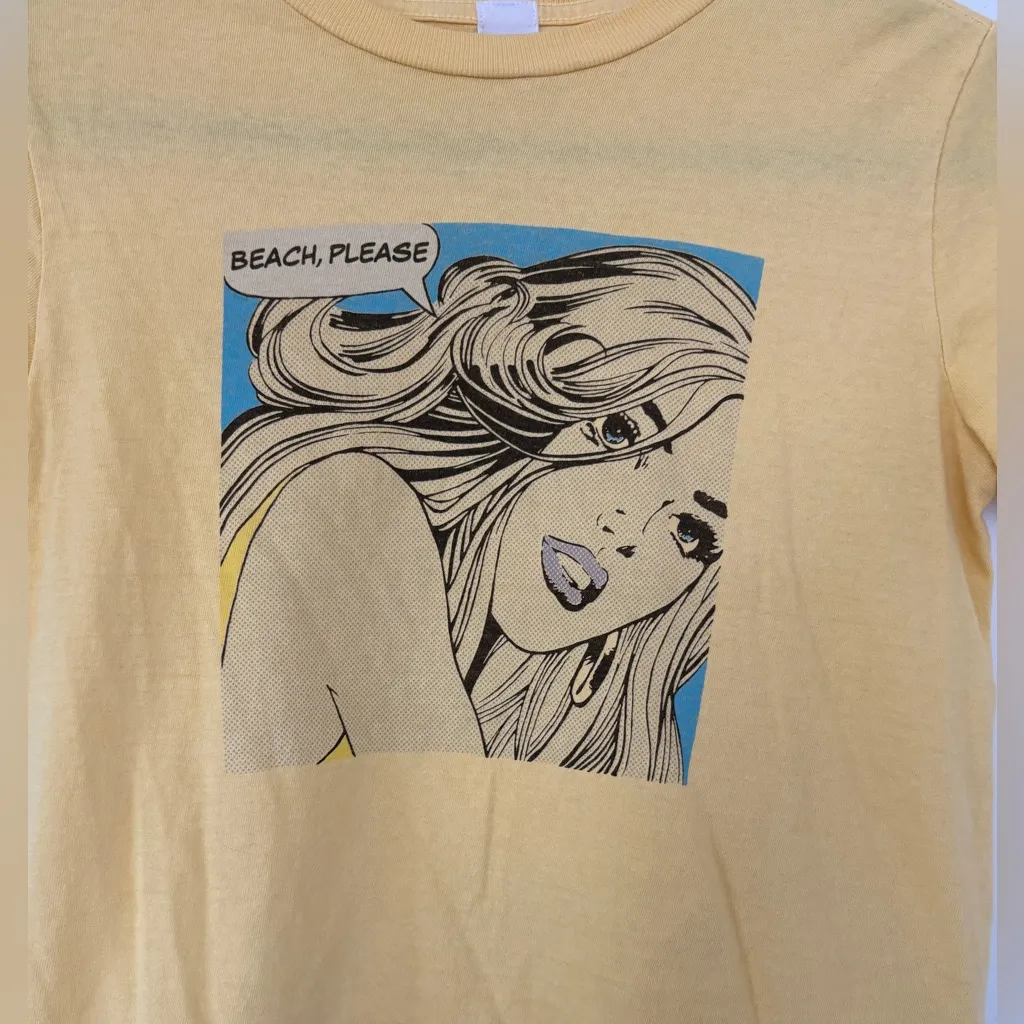 RE/DONE Beach Please Classic Cotton T Shirt Pop Art Retro Vintage Litchenstein - Image 3
