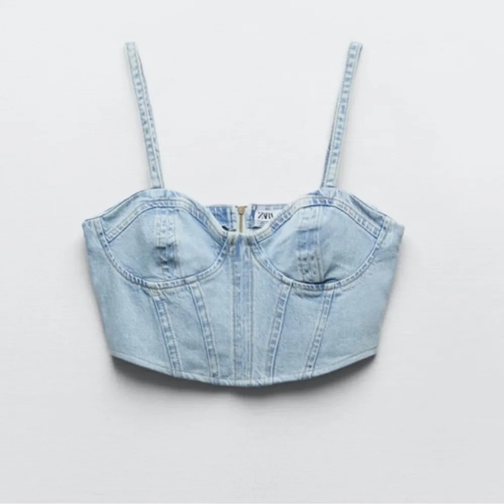 ZARA  denim corset top NWT  - Image 5