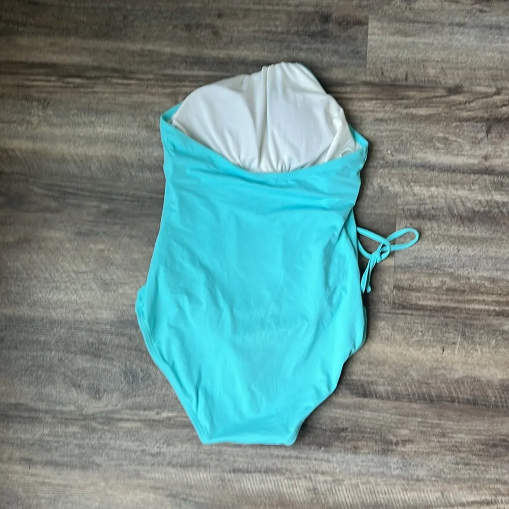 Michael Kors women’s  Aqua One Piece Swimsuit Size 12 💚 - Image 6
