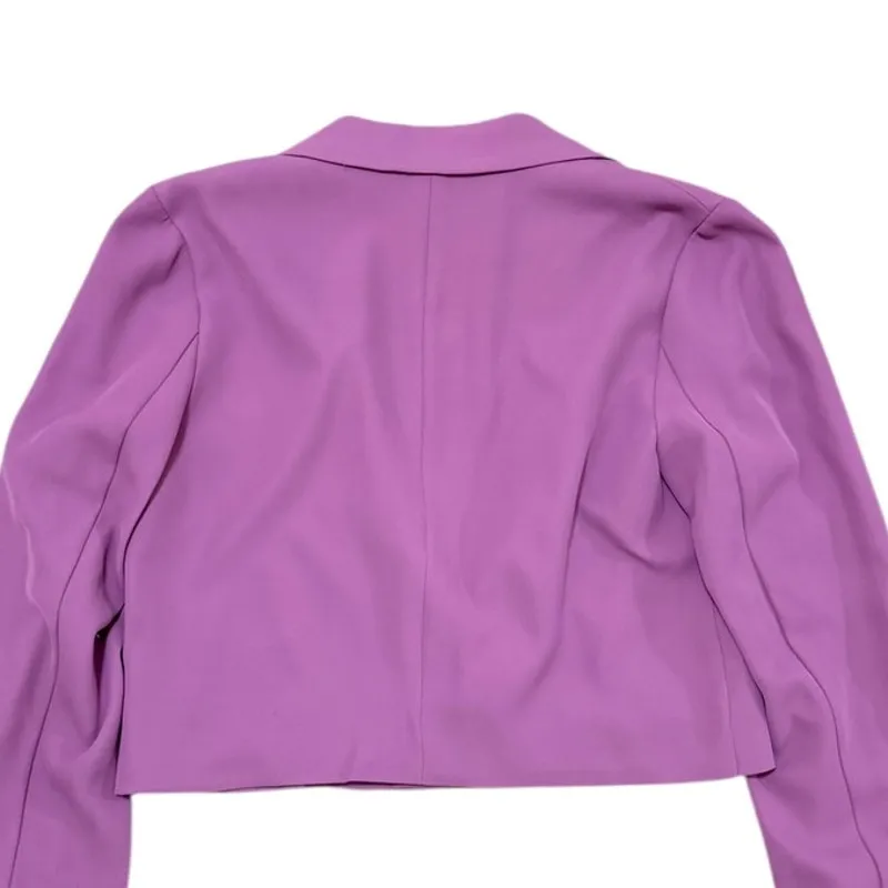 Jason Wu Single-button Cropped Tailored Blazer in Lavender size Small - Image 5