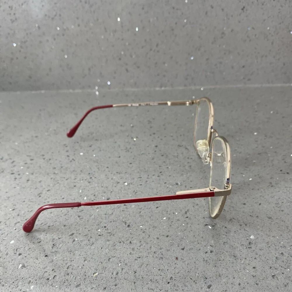 Vintage Altair Eyewear 320 Eyeglasses Frames ONLY 56-15-135 Burgundy Italy - Image 6