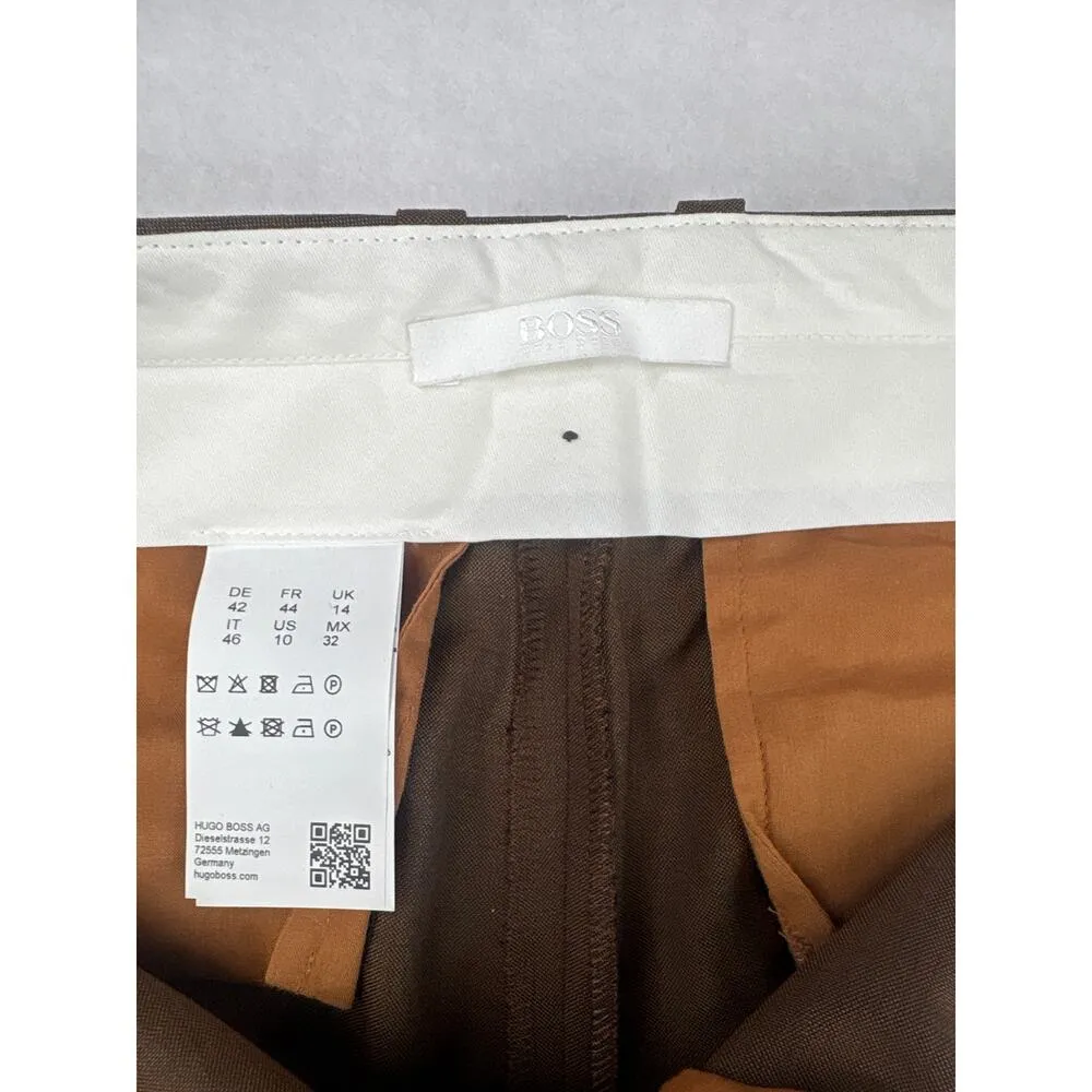 Women’s Boss Size 10 Brown Slacks - Image 3