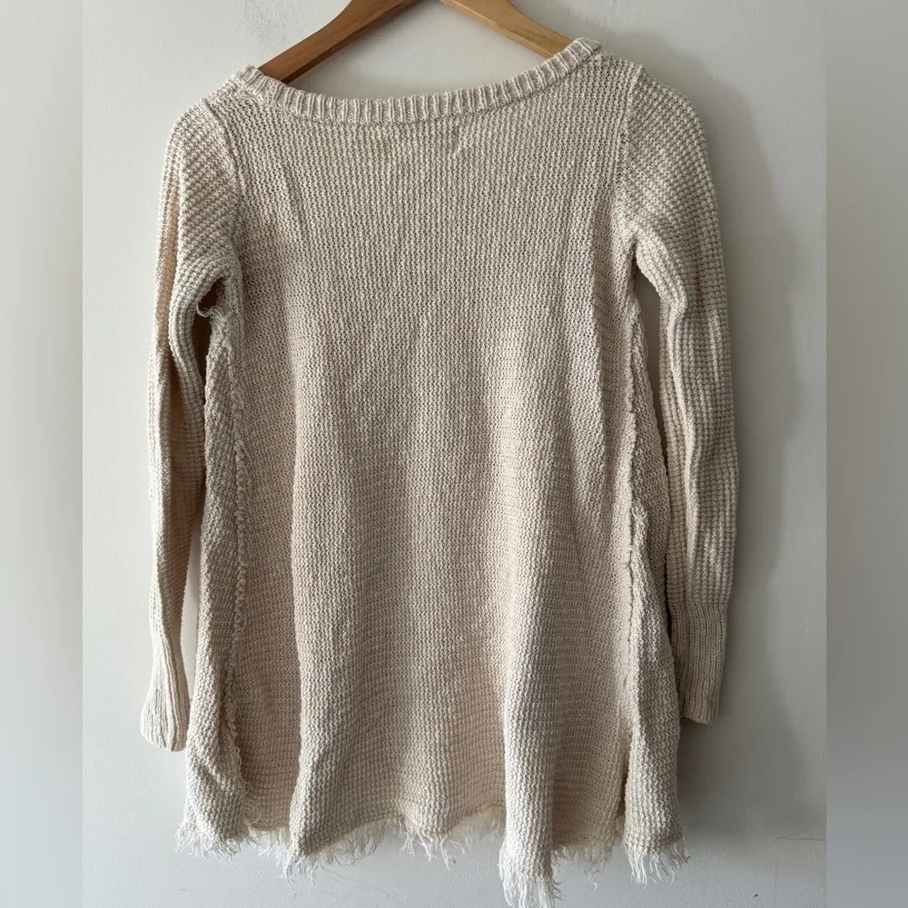 Ruby Moon Western Raw Hem Long Sleeve Sweater - Image 3