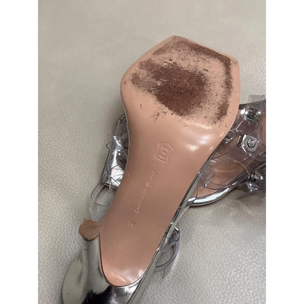Gianvito Rossi Crystal Fever 85mm sandals in Transparent 36 Womens High Heels - Image 11