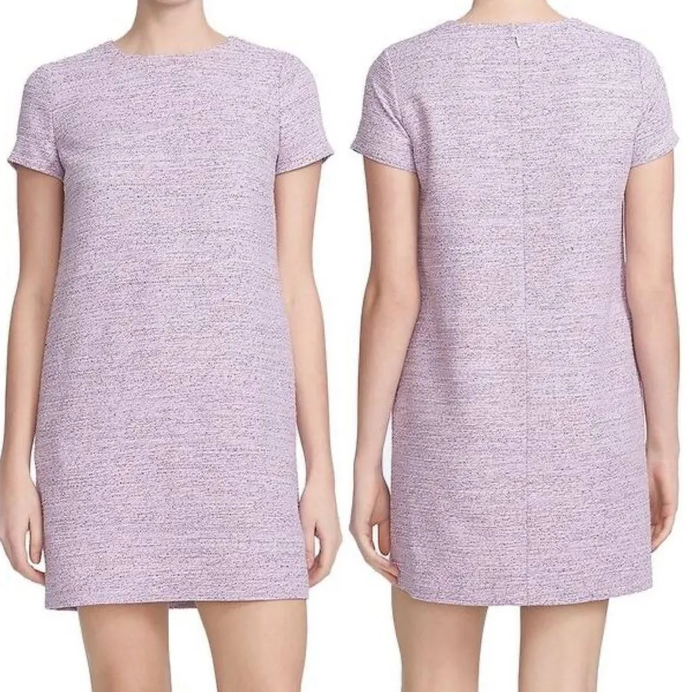 Cece Women's 8 Purple Classic Mini Silhouette Scoop Neckline Short Sleeve Dress - Image 2