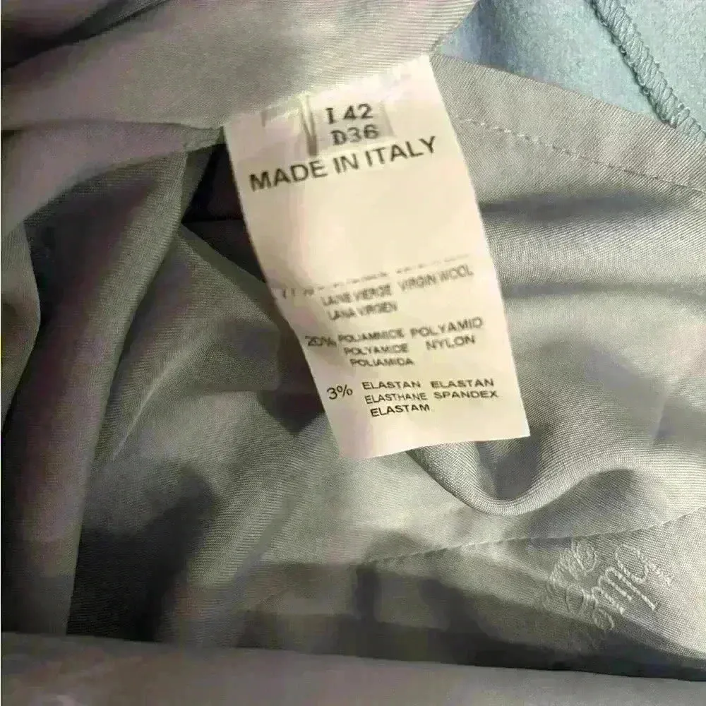 Blumarine Jewel Embellished Light Blue Dress Blugirl Brand Rare Size 6 - Image 7