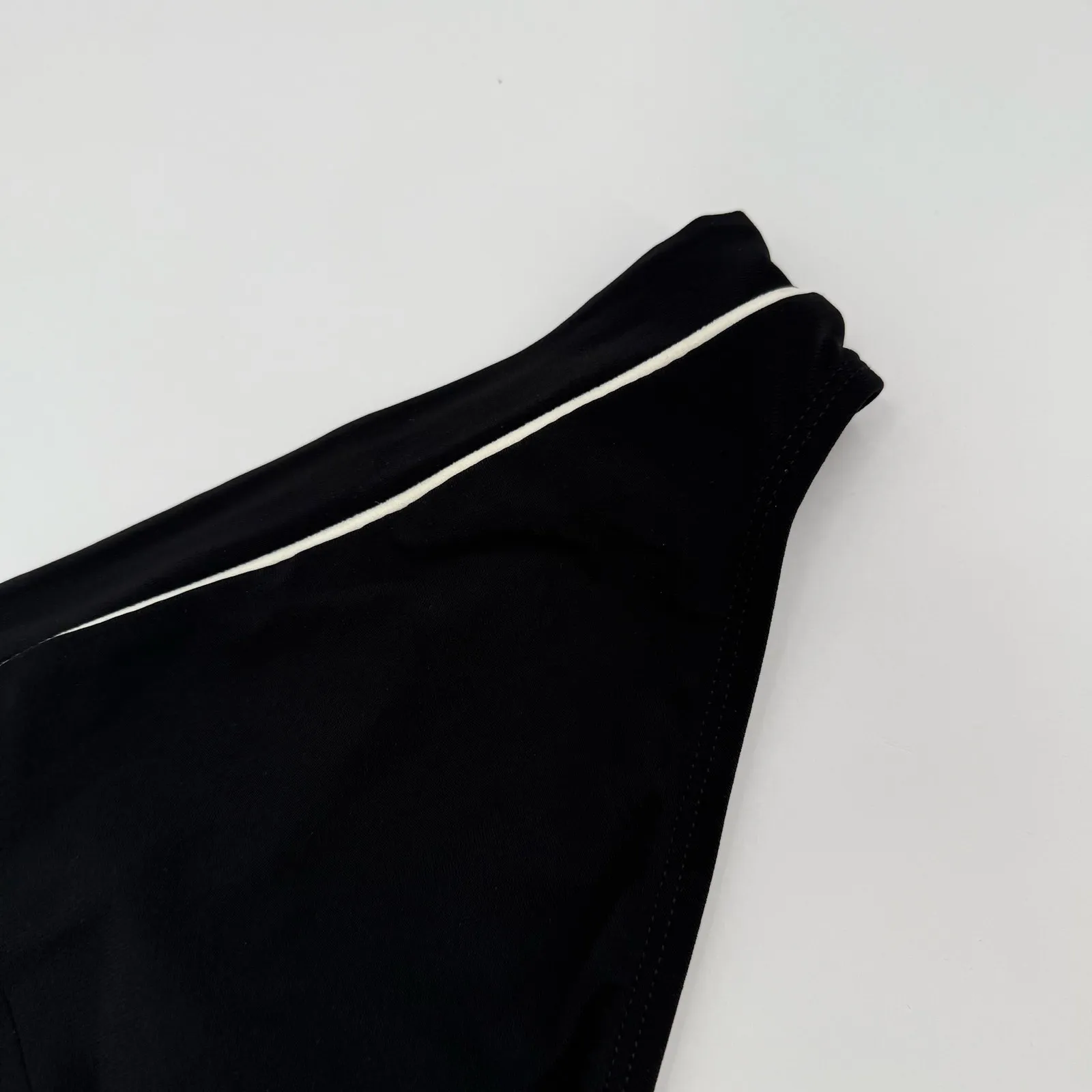 Robin Piccone Malia Banded Bikini Bottoms Size Large NEW Black White Swim NWOT - Image 9