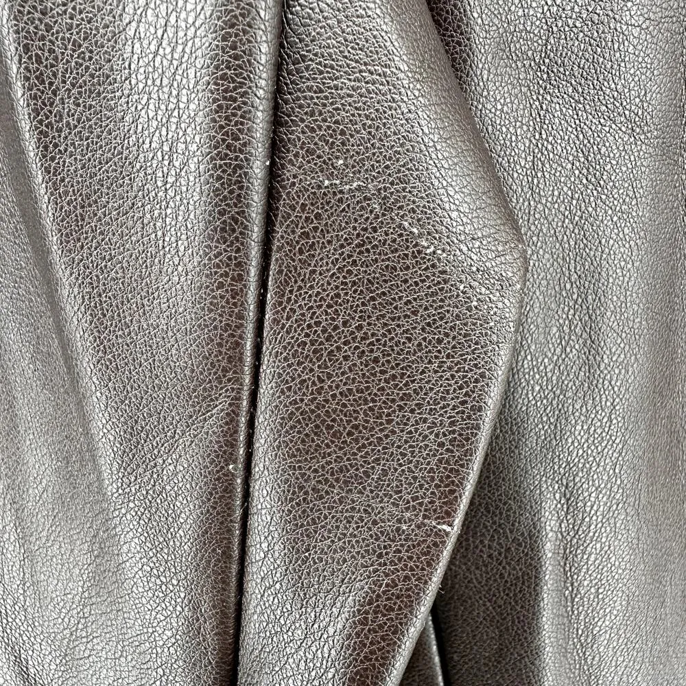 Anthropologie Avec Les Filles Faux Leather Straight Pant High Rise Bronze XSmall - Image 7