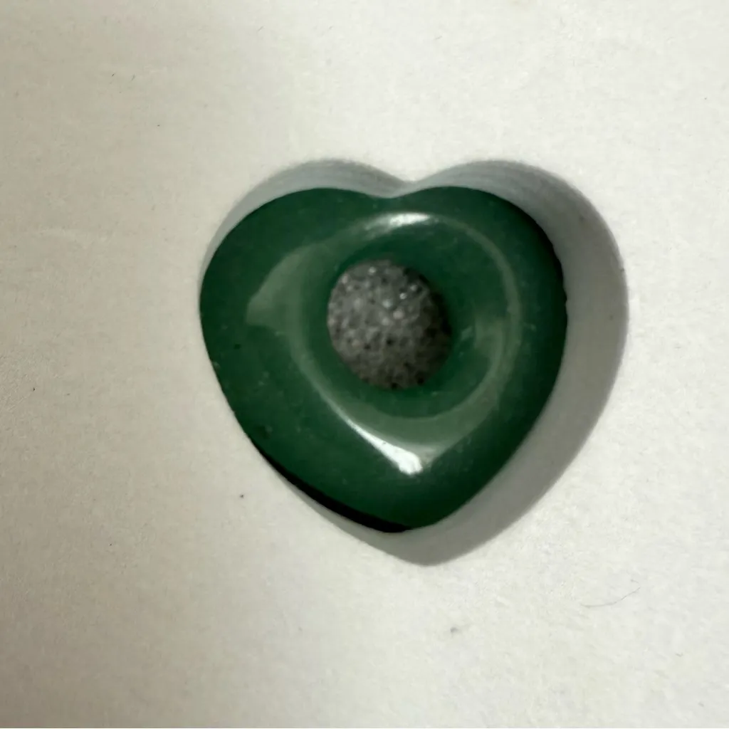 Sterling Silver Heart Interchangeable Genuine Stone Set Diamond Accent Necklace Green - Image 6