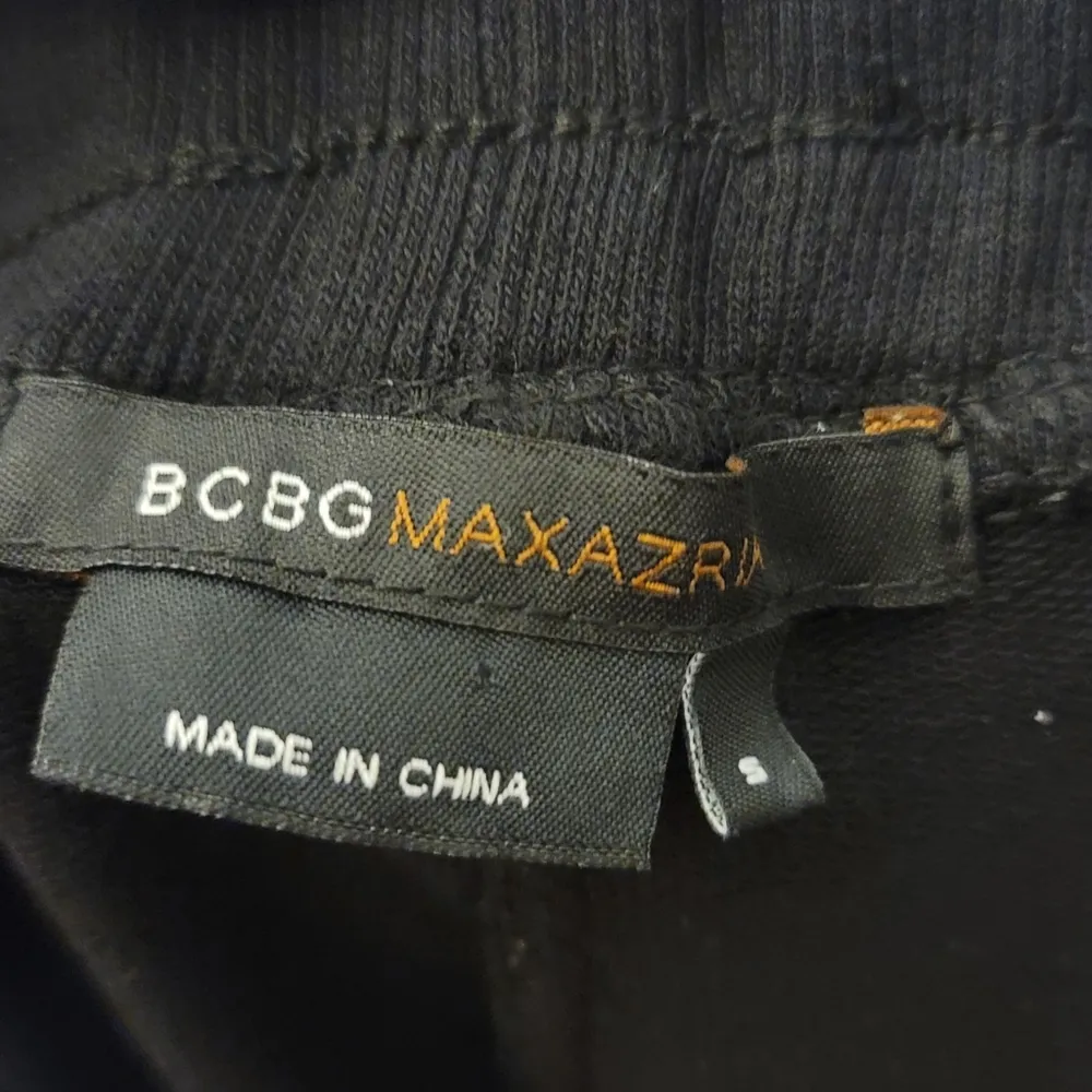 Bcbgmaxazria Black Studded Rhinestone Pull On Pants S - Image 2