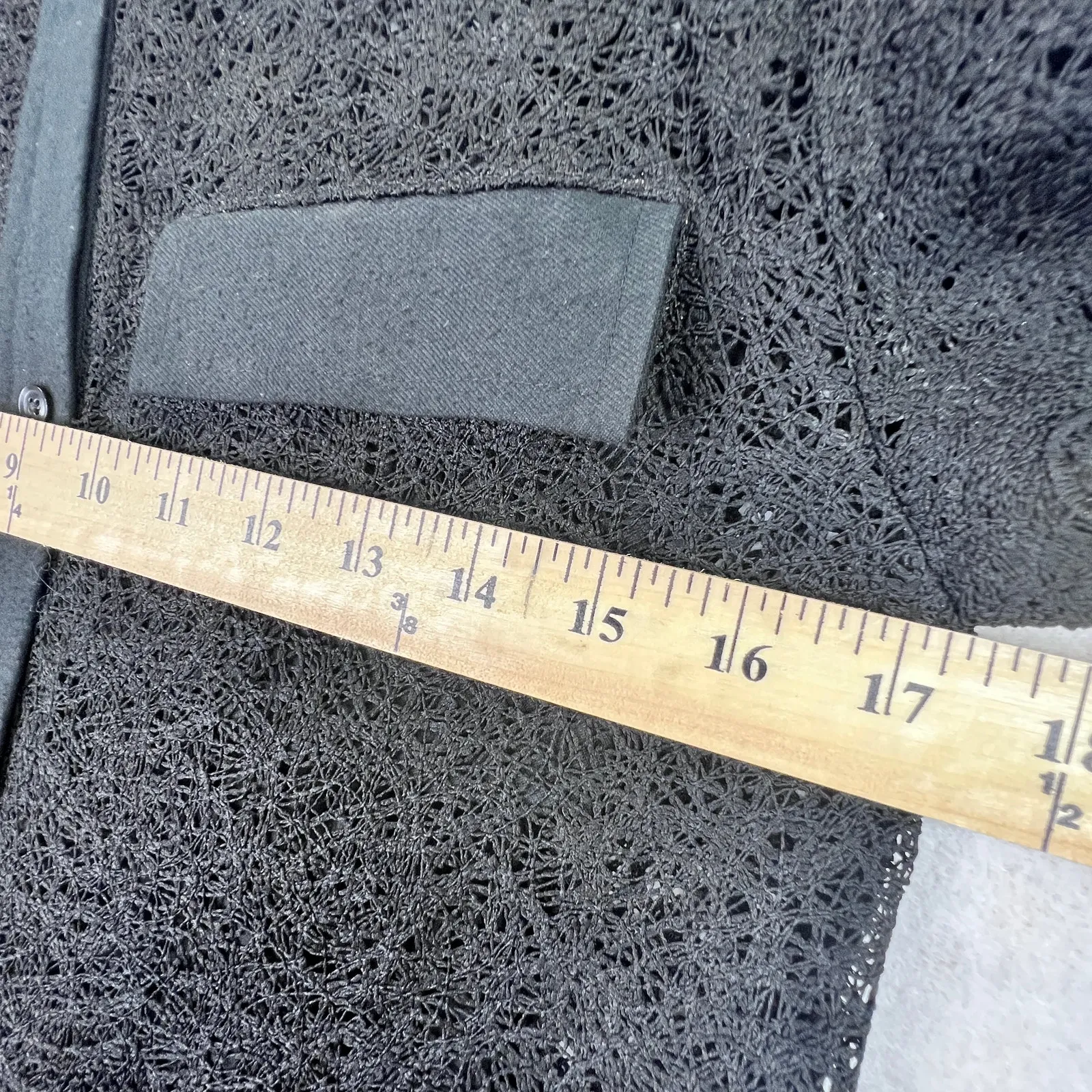 Banana Republic Heritage Belted Lace Shirt Dress Women Size 2 Black Crochet Hem - Image 12