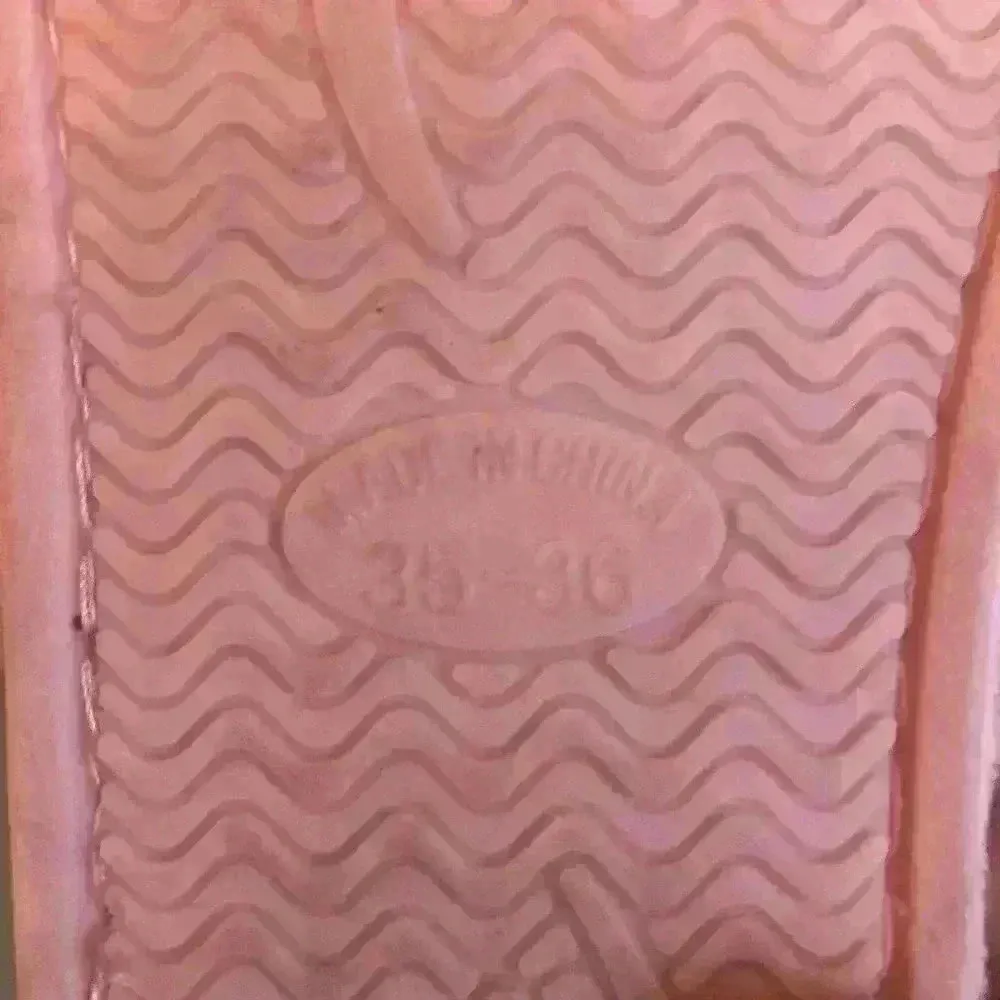 Fuzzy Slipper sSet of 2 Size 6.5 Smiley Face Open Toe Rainbow Mule Pink - Image 12