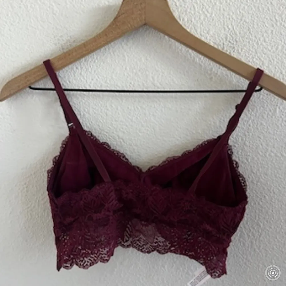 Auden Maroon Nursing Lace Lined Bralette Small Size undefined - Image 3