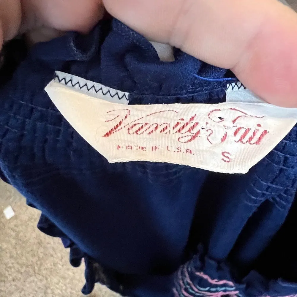 Vintage Vanity Fair Robe as is‎ Blue - Image 7