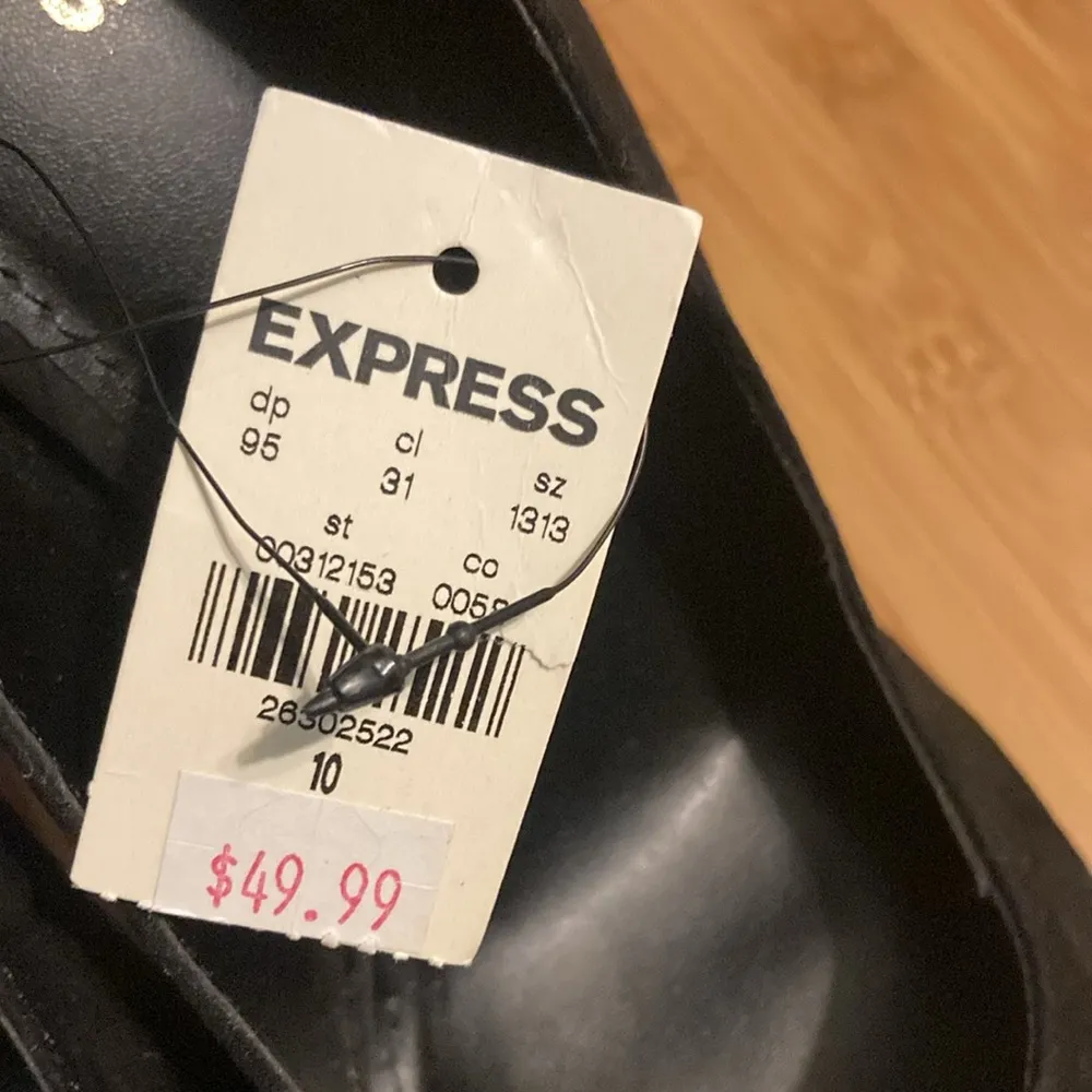 Express Black Faux Suede Pointed Toe Stiletto NWT - Image 2