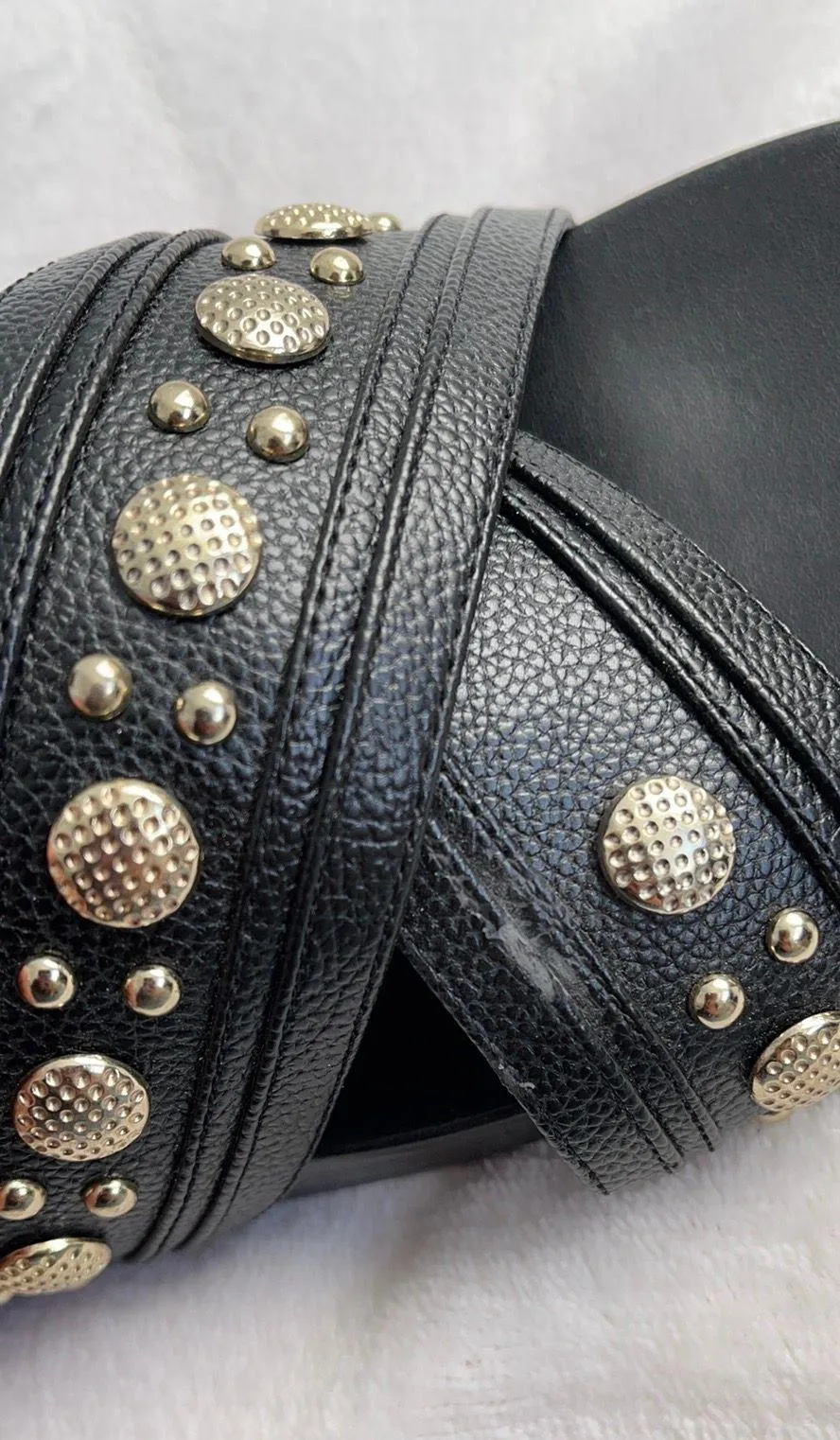 Studded Black Sandals - Image 5