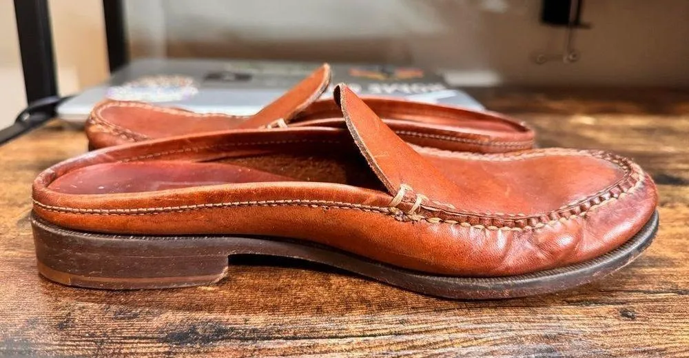 Cole Haan Brown Leather Slip On Loafers size 8 AA - Image 7