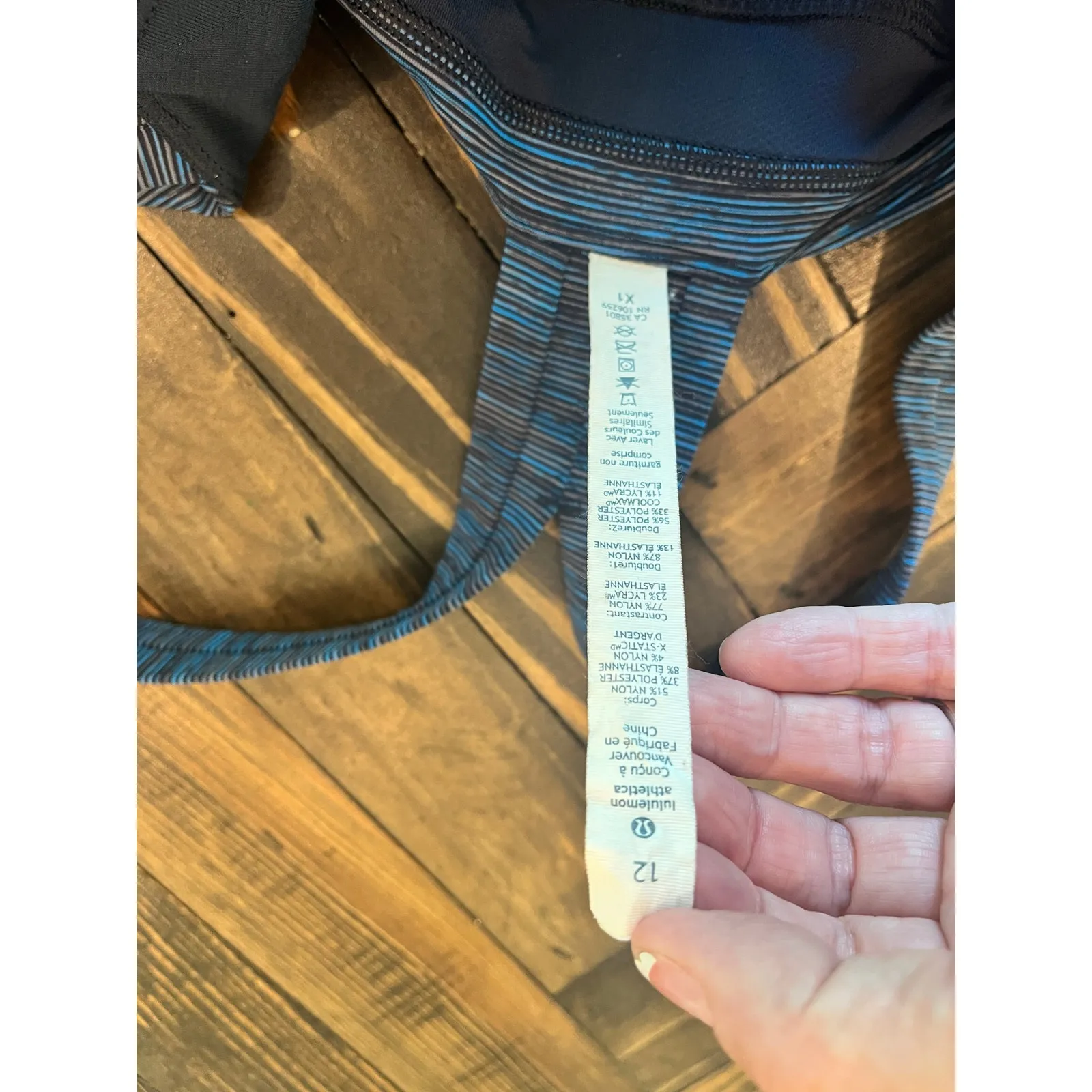 Lululemon Rest Less Tank Bra All In One Top Women 12 Workout Yoga Run Ballet - Image 9