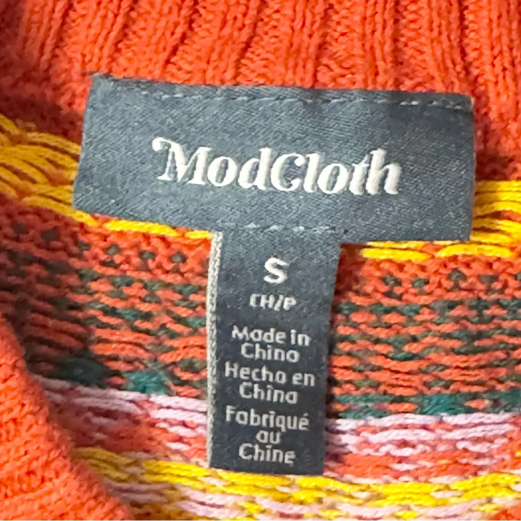 ModCloth Halloween "Witches Candy" Fair Isle Knit Cardigan - Small - Image 4