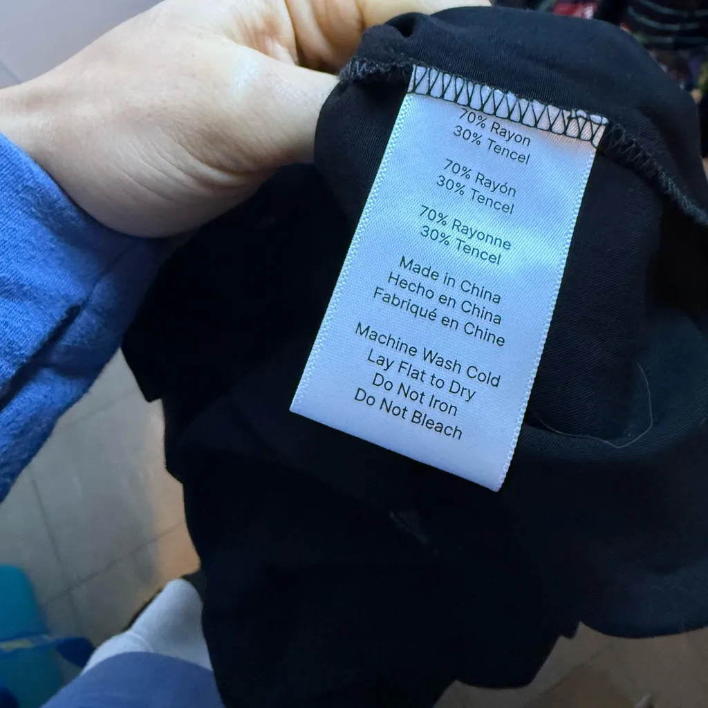 Good Alma Black Long Sleeve Maxi Shirt Dress Size XS - Image 5