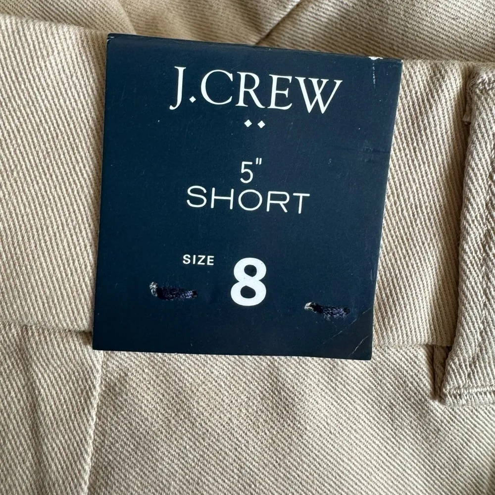 New J.Crew Factory Classic Chino Shorts Tan Size 8 - Image 7