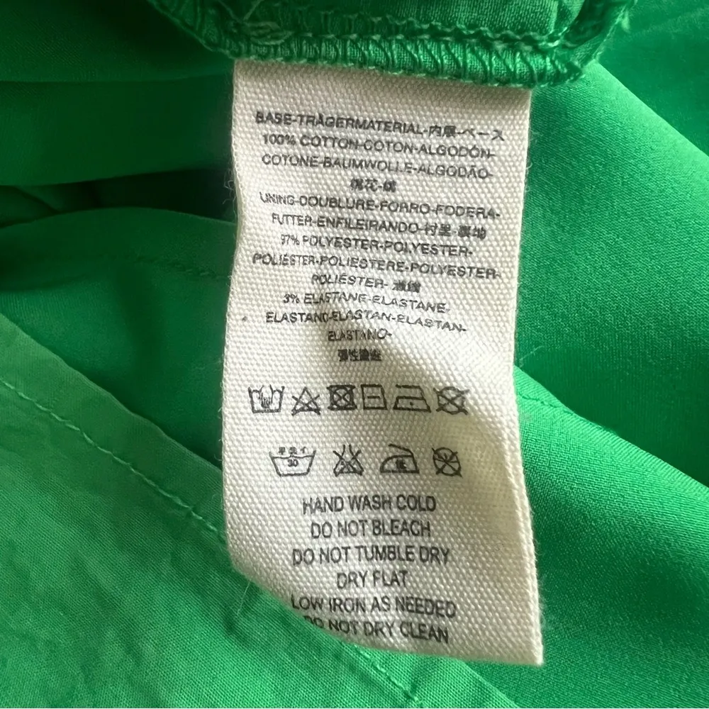 Mare Mare X Free People Carlie Tunic Puff Sleeve Asymmetric Green Mini Dress S - Image 10