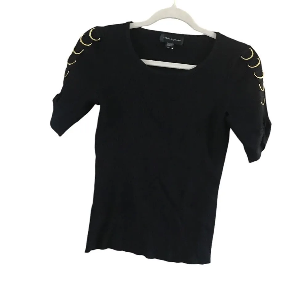 Cable & gauge size medium short sleeve sweater - Image 2