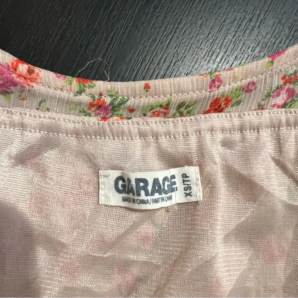 Women’s Garage Pink Floral Strap Festival Boho Fairy Dress size XS - Image 4